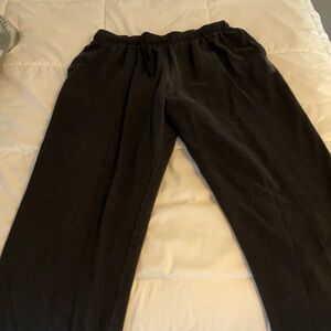 Reebok Black Elastic Waist Sweat Pants